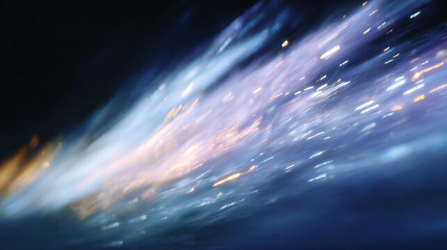 energetic radial zoom burst blue golden light streaks blur backdrop for futuristic advertising and web design projects
