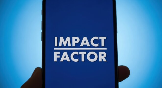 Impact Factor Metric Shown On Digital Device Screen