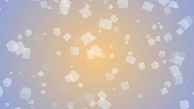 Dreamy Abstract Background with Floating Squares
