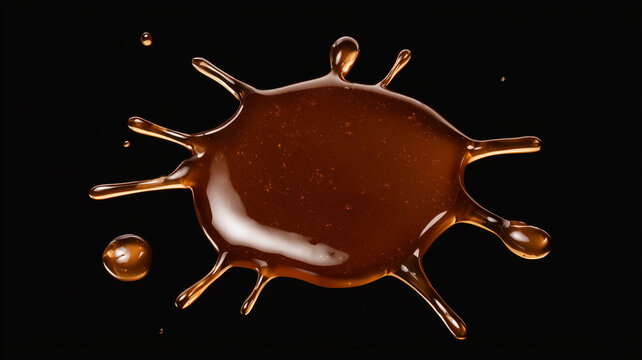 an asterisk made of honey