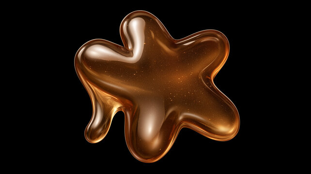 an asterisk made of honey
