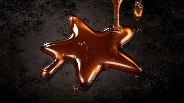 an asterisk made of honey