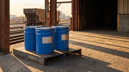 Naklejka premium Recovered mineral concentrate prepared for secure transport