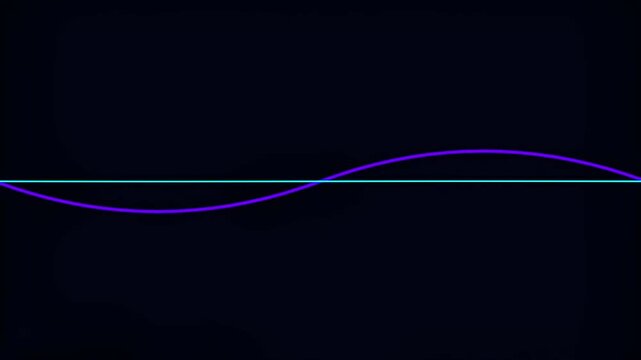 sos screen Neon Light Waves in Dark Background for Technology and Futuristic Designs