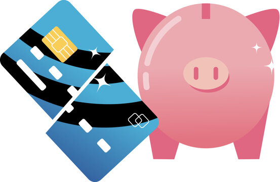 piggy bank and money