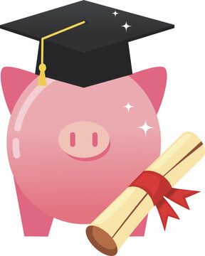 graduation cap and diploma