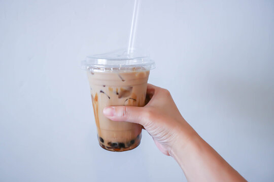 iced tea ,milk tea or bubble tea