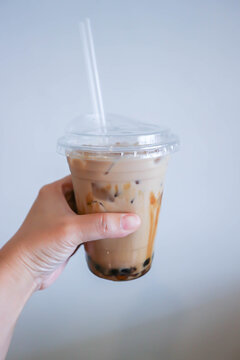 iced tea ,milk tea or bubble tea