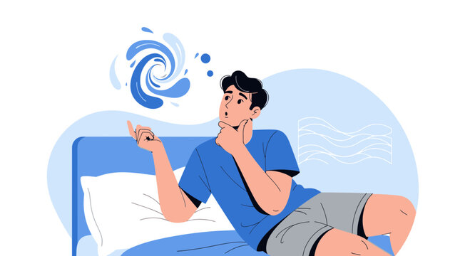 Man Thinking About Ideas, Brainstorming, Creativity, and Innovation