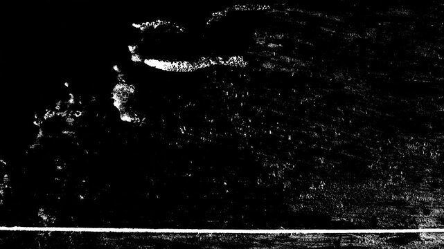 Abstract distressed black and white stop motion. Grunge contrast background animation. Weathered surface effect.