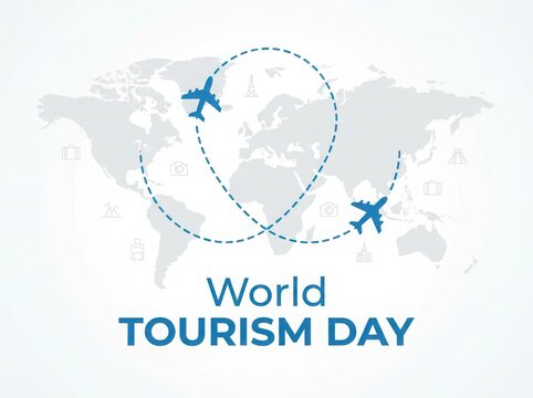 World Tourism Day, World Travel Day, Happy Tourism Day 2026 background