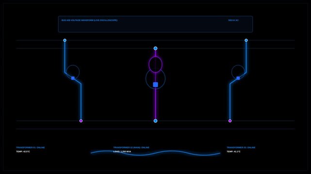 Animasi Microgrid Matrix 4K Motion Graphic Animation | Seamless Loop