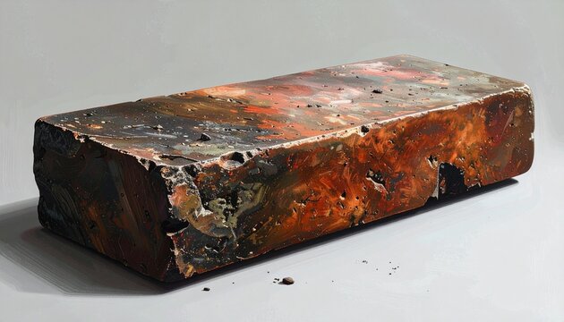 Weathered rustic red brick with textured surface detail.
