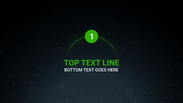 One Step Milestone Infographic Lower Third