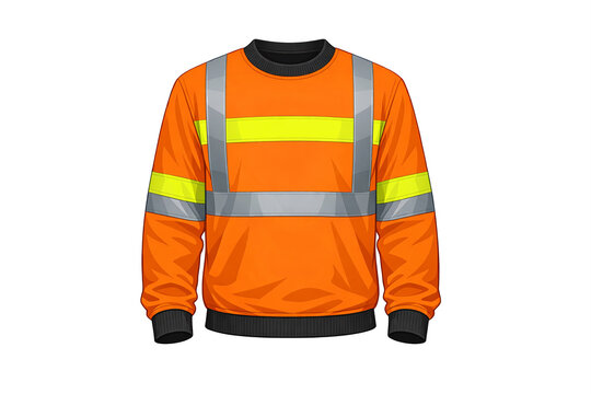 A high visibility safety vest with reflective stripes and a fluorescent color for enhanced worker safety in environments where protection is necessary.