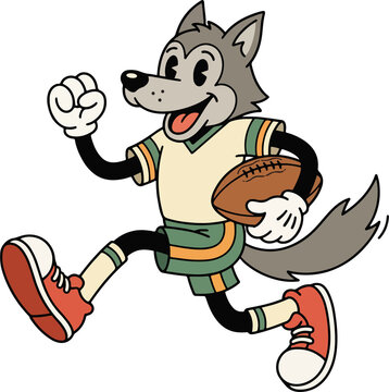 Wolf Rugby Retro.