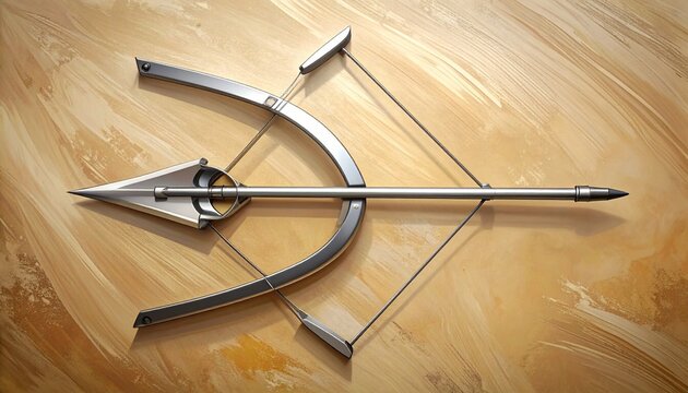 Vintage Metal Compass and Protractor on Wooden Surface.