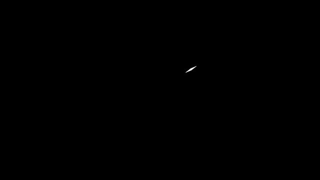 シンプルな線型の流れ星素材