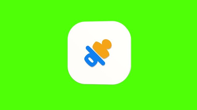 3D animated baby pacifier icon on a white rounded card with a green screen background. Smooth loop motion, perfect for mobile app UI, newborn care, and video editing elements.