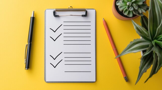 Checklist clipboard supplies