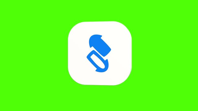3D animated exchange arrows icon on a white rounded card with a green screen background. Smooth loop motion, perfect for mobile app UI, swap transaction, and video editing elements.