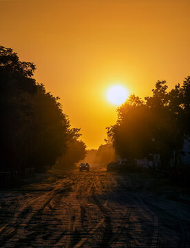 Sunrise in Do&ntilde;ana National Park.