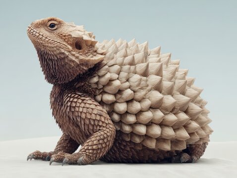 Protective Desert Hedgehog - Horned Lizard