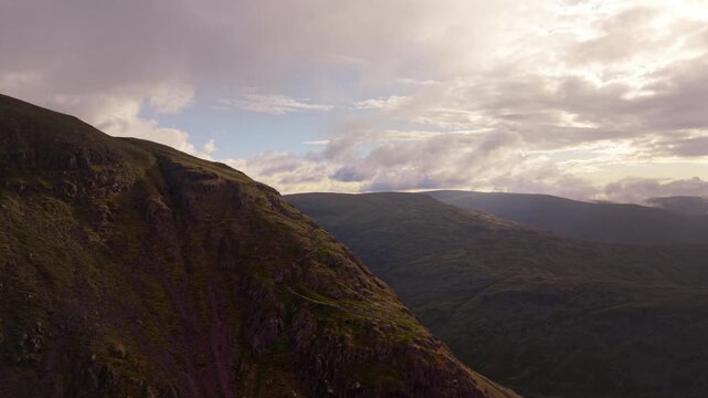 Dramatic Weather over the Lake District from Red Screes