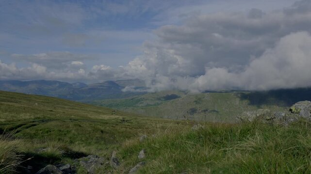 Dramatic Weather over the Lake District from Red Screes