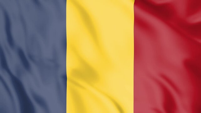 Chad Flag Loop animation