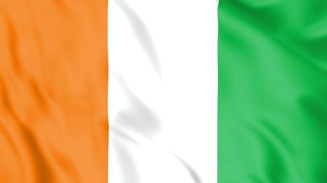 Cote d'ivoire Flag Loop animation