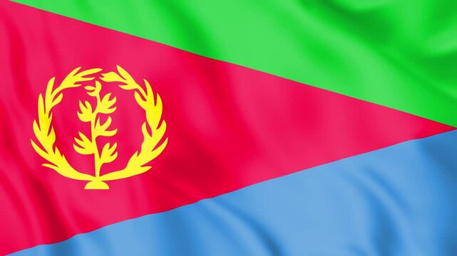 Eritrea Flag Loop animation
