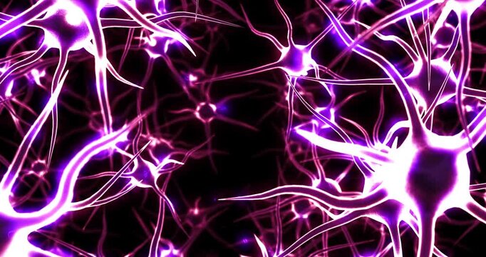 Future of Cognitive Power Human Brain to AI Revolution. Futuristic Technology Concept 4K 3D Animation.
