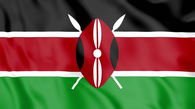 Kenya Flag Loop animation