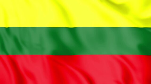 Lithuania Flag Loop animation