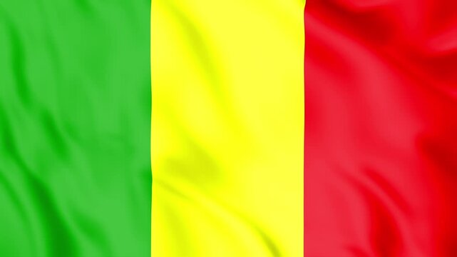 Mali Flag Loop animation