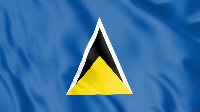 Saint Lucia Flag Loop animation