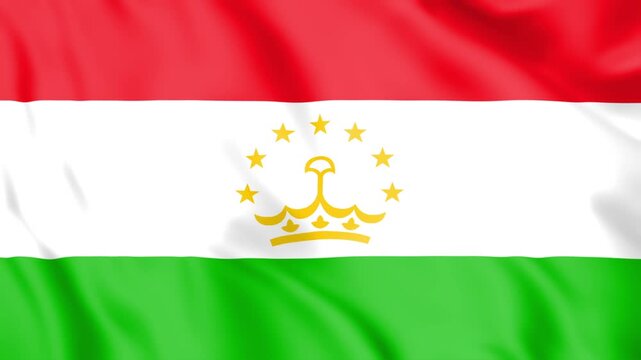 Tajikistan Flag Loop animation