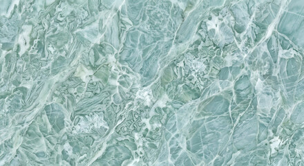 Naklejka premium Mint green and white patterned marble stone texture