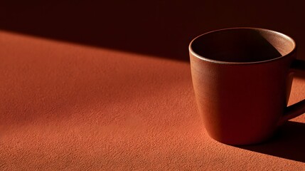 Fototapeta premium Minimalist Terracotta Cup