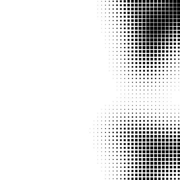 Abstract halftone pattern with square dots gradient background design