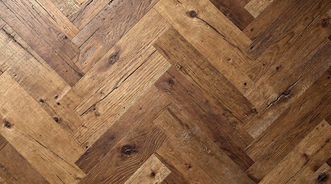 Rustic Herringbone Wood Floor Texture Close Up 1.