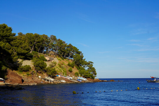 Plage de Fabr&eacute;gas in la seyne sur mer - Sentier du littoral Fabregas - Ausblick auf das Mittelmeer