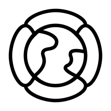 flowers line icon