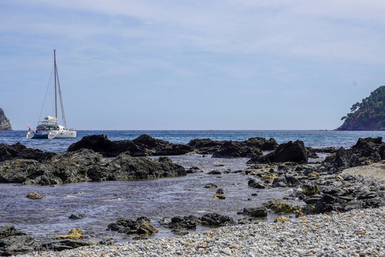 Plage de Fabr&eacute;gas in la seyne sur mer
