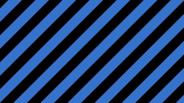 Stripes of blue and black create bold patterns in a graphic design