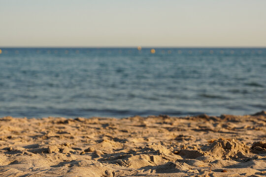 Ausblick am Sandstrand von La Seyne sur mer - Sablettes Beach