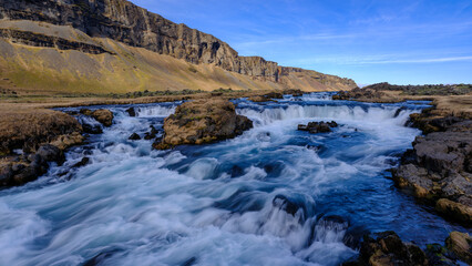 Fototapeta premium Fossalar Waterfall, near Vik, Iceland