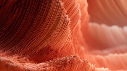 Fototapeta premium Abstract terracotta sandstone wave texture