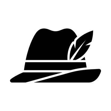 german oktoberfest hat glyph icon